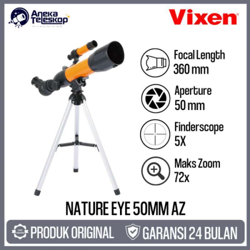 Promo Vixen Nature Eye 50Az Refraktor Teleskop Anak Diskon 15% di Seller  Baahirah Store - Cengkareng Timur, Kota Jakarta Barat | Blibli