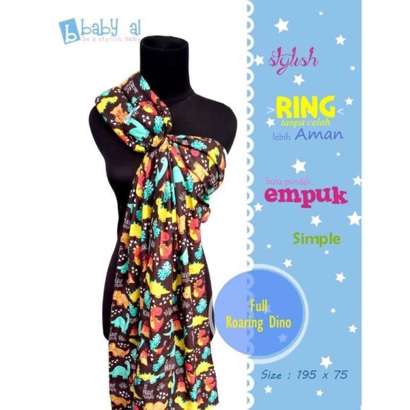 Jual Baby Al Gendongan Ring Sling Bayi Kain Panjang Full Motif