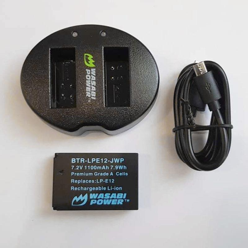wasabi power battery canon lp e12 charger