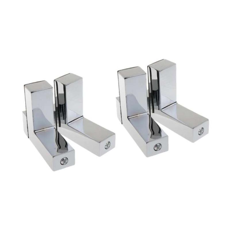 Jual Oem Wall Mount Small Adjustable Glass Shelf Bracket For Bathroom Kitchen 2 Pairs Online Oktober 2020 Blibli Com