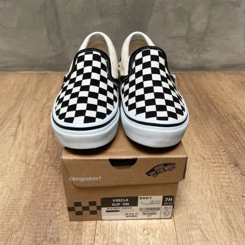 Vans slip on checkerboard japan hot sale