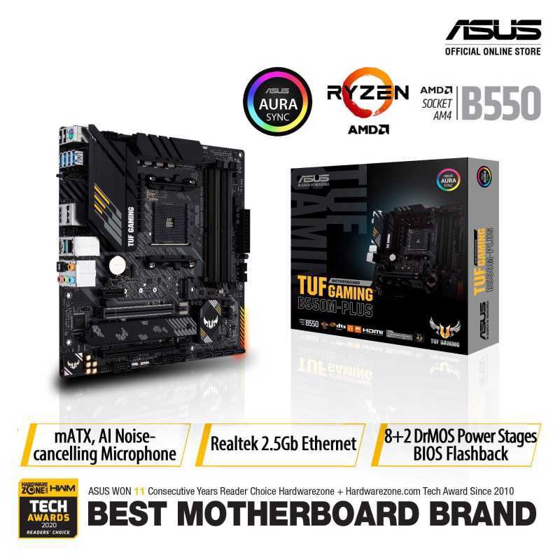 Jual Asus Tuf Gaming B550m Plus Amd Am4 B550 Micro Atx Gaming Motherboard Online Desember 2020 Blibli