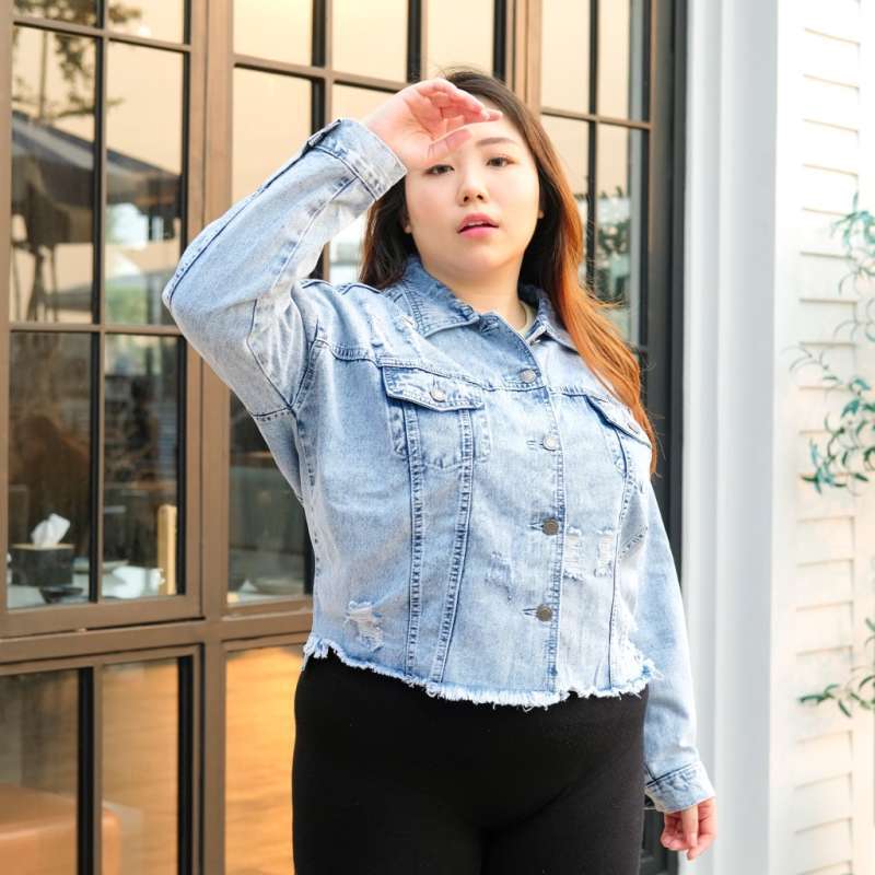 Ripped jaket jeans outlet