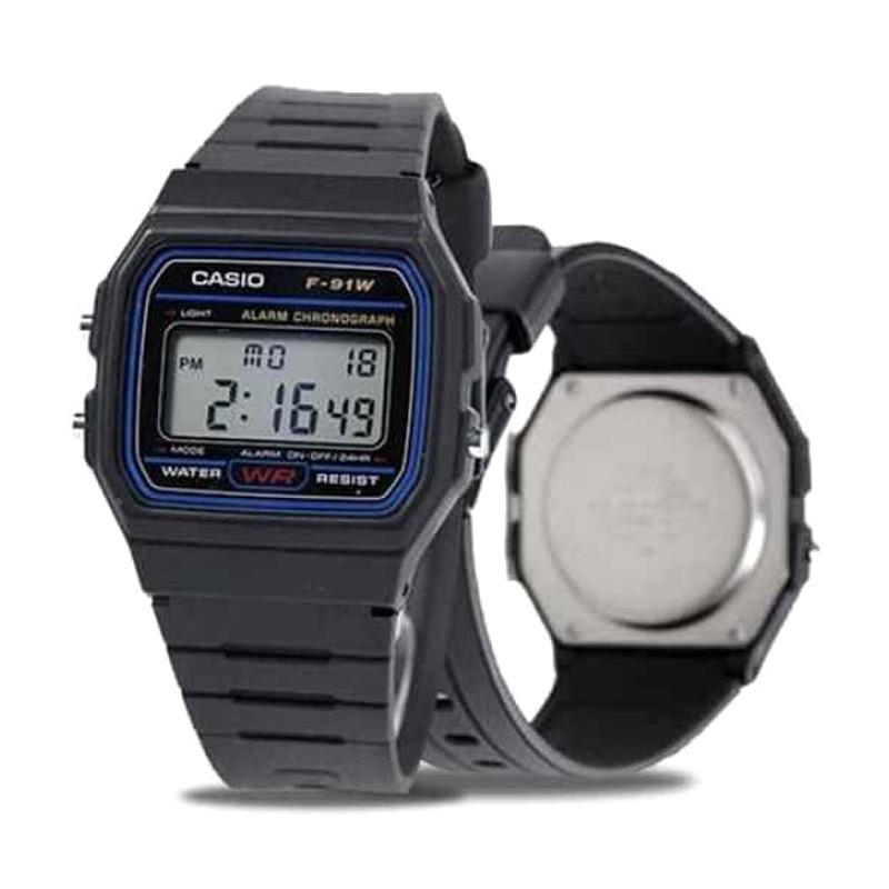 Jual Jam Tangan Casio Digital General F 91w 1dg Original Hitam Online November 2020 Blibli Com
