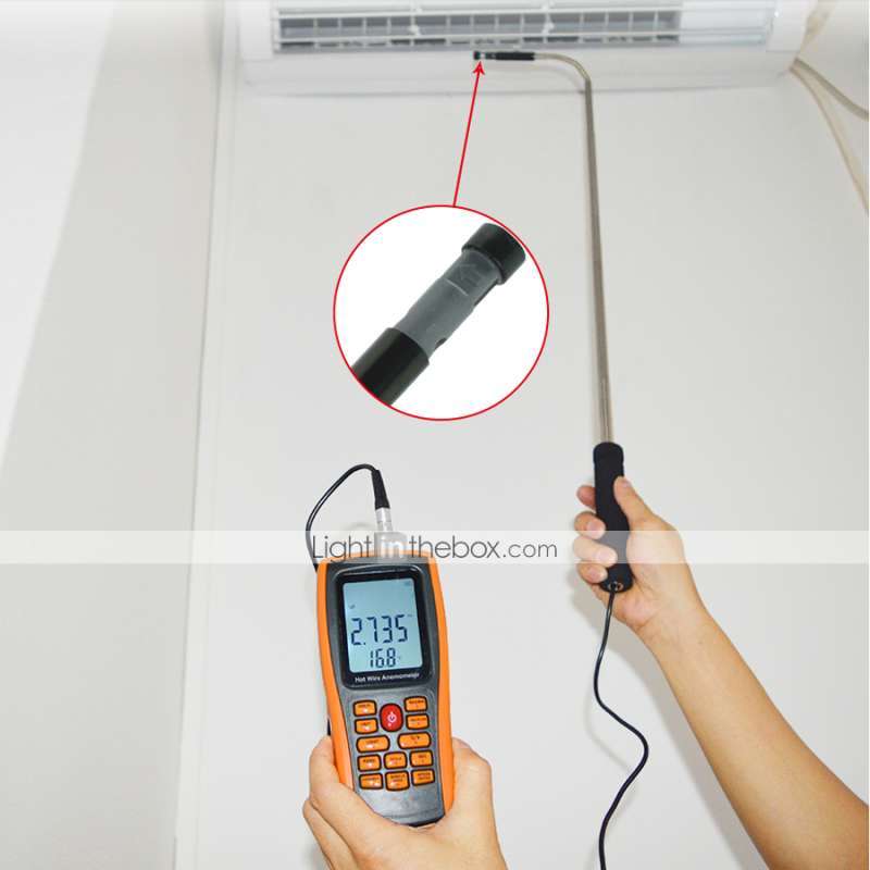 benetech anemometer hot wire usb data flow meter air velocity temperature gm 8903