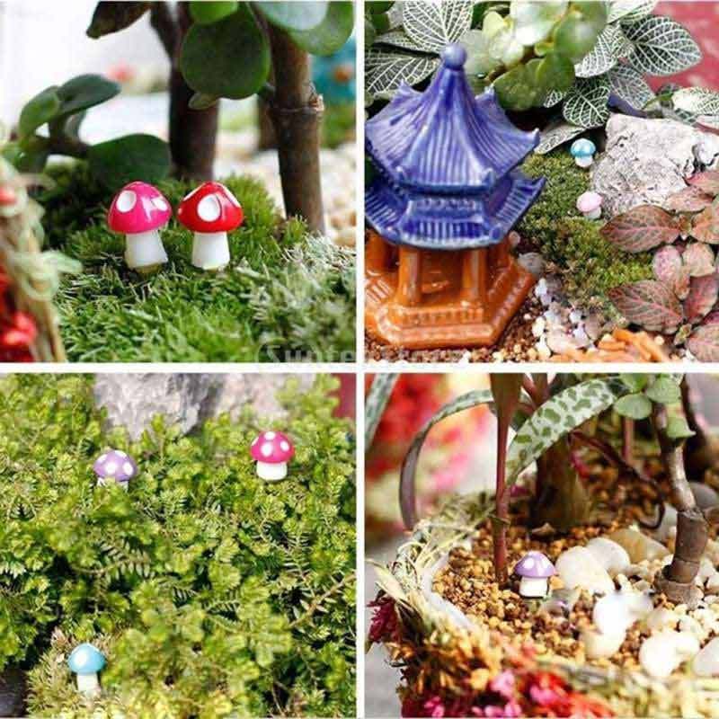 Jual Bluelans Miniature Mushroom Micro Landscape Bonsai Succulent Plants Mini Garden Diy Decor S Online Desember 2020 Blibli