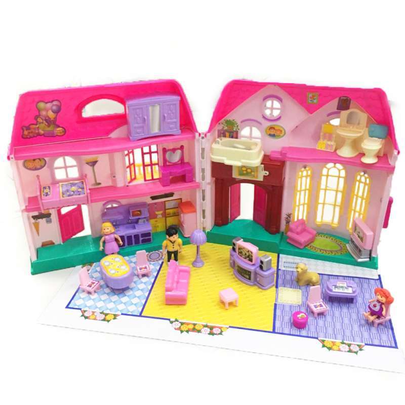 Jual Mainan Rumah Rumahan Boneka 16475 My Happy Family Sweet House Online November 2020 Blibli