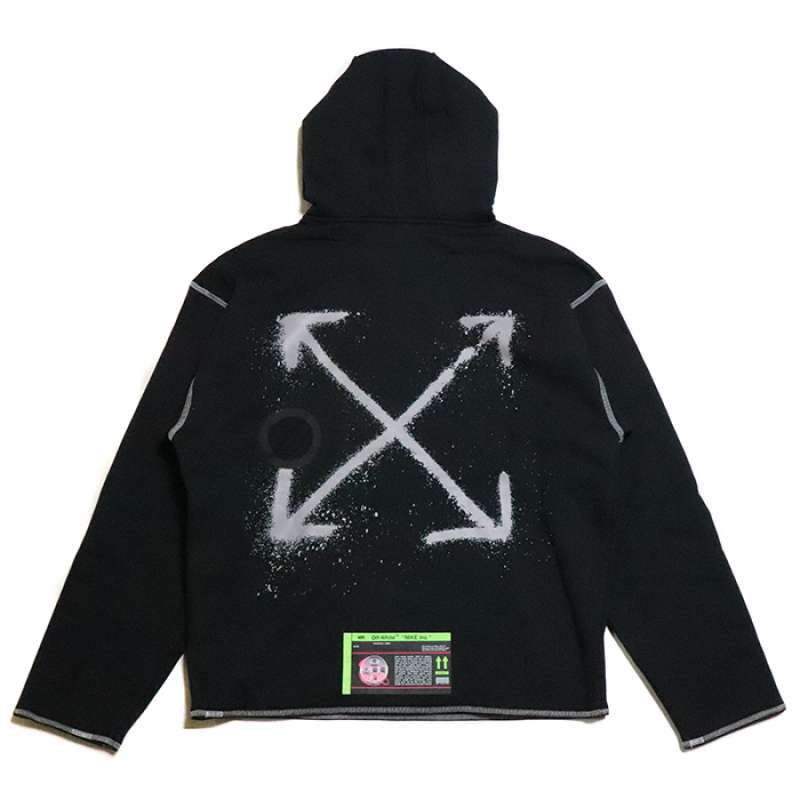 off white nike logo hoodie