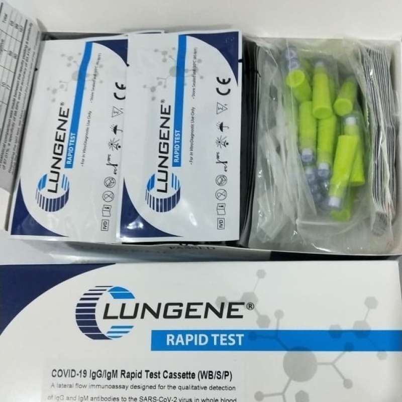 Jual Clungene Kit Lungen Rapid Test 1 Pack Isi 5 Pcs Online Januari 2021 Blibli