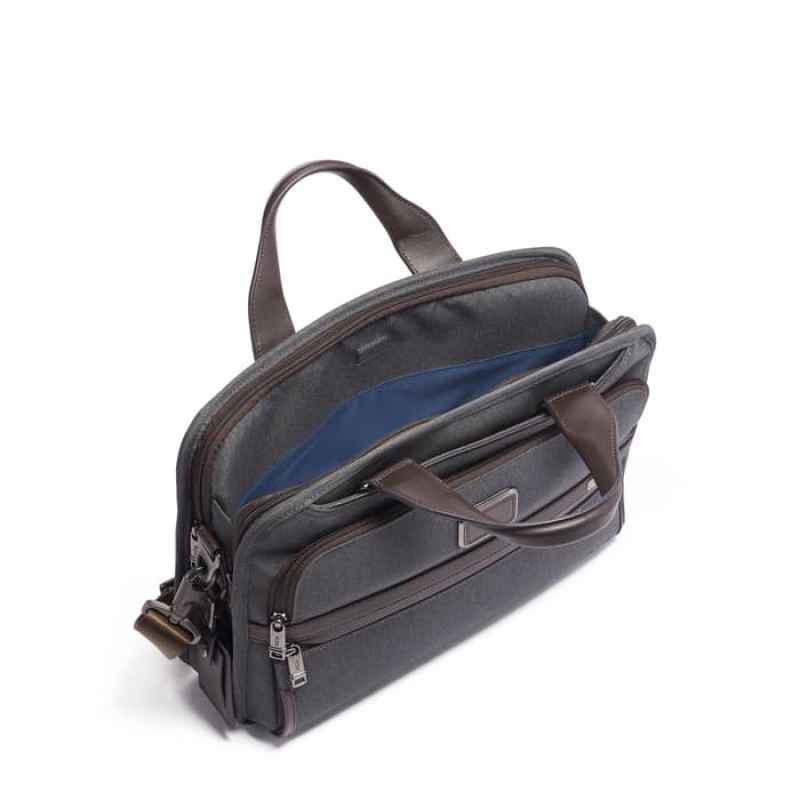 Jual Tumi Harrison Seneca Slim Brief - Black Pebbled Di Seller Ns
