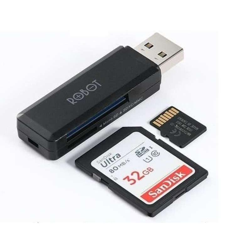 Jual Robot Cr102 Sd Card Micro Sd Card Reader Usb3 0 Terbaru Juli 21 Blibli