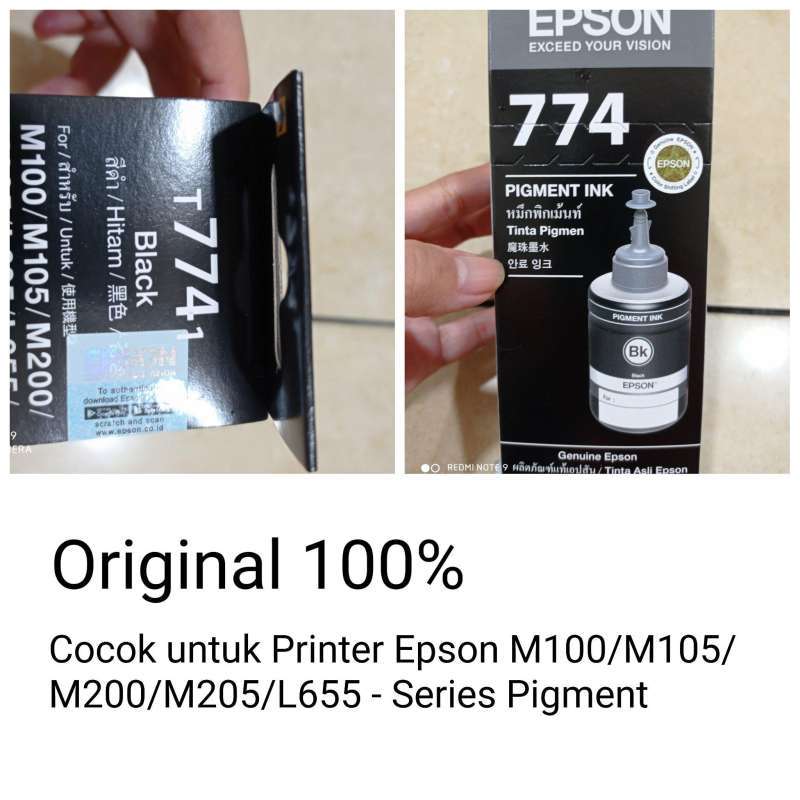 Jual TINTA EPSON 774/T774 BLACK ORIGINAL di Seller Mandiriserviceteknologi  - Kota Jakarta Utara, DKI Jakarta | Blibli