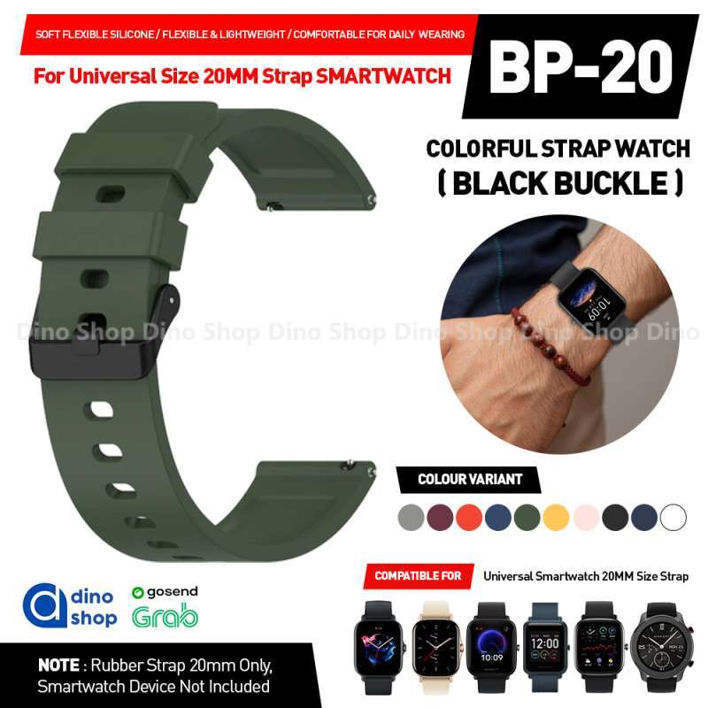 STRAP SMARTWATCH 20MM Tali Jam For Amazfit BIP 3 U PRO GTS 4 MINI