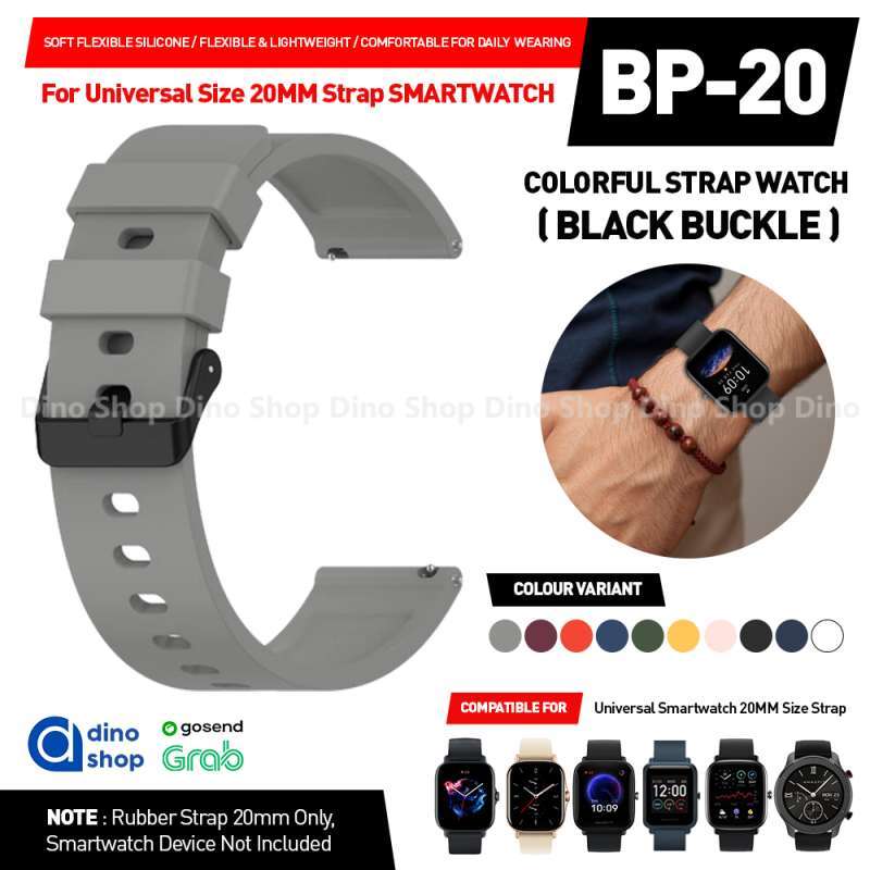 Jual Strap Smartwatch 20mm Tali Jam For Amazfit Bip 3 U Pro Gts 4 Mini Di Seller Dino Shop id Gelam Jaya Kab. Tangerang Blibli