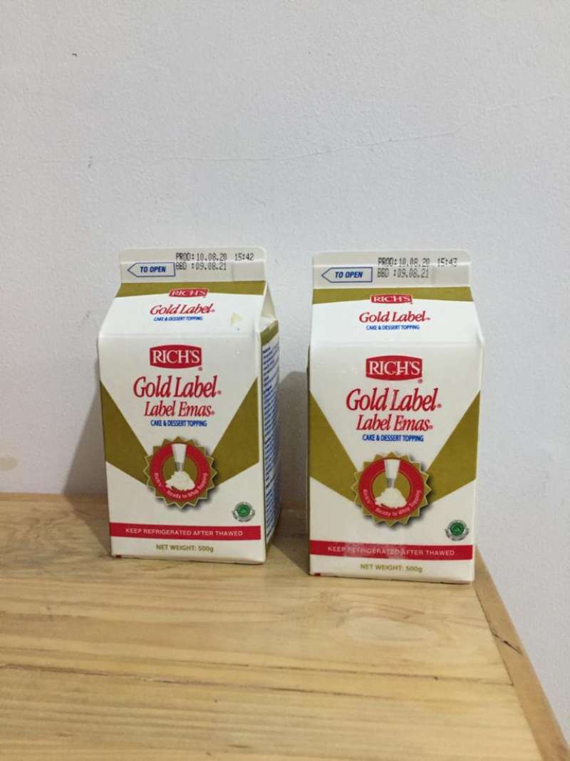 RICH'S GOLD LABEL [500gr] - WHIPPING CREAM LABEL EMAS KRIM KOCOK