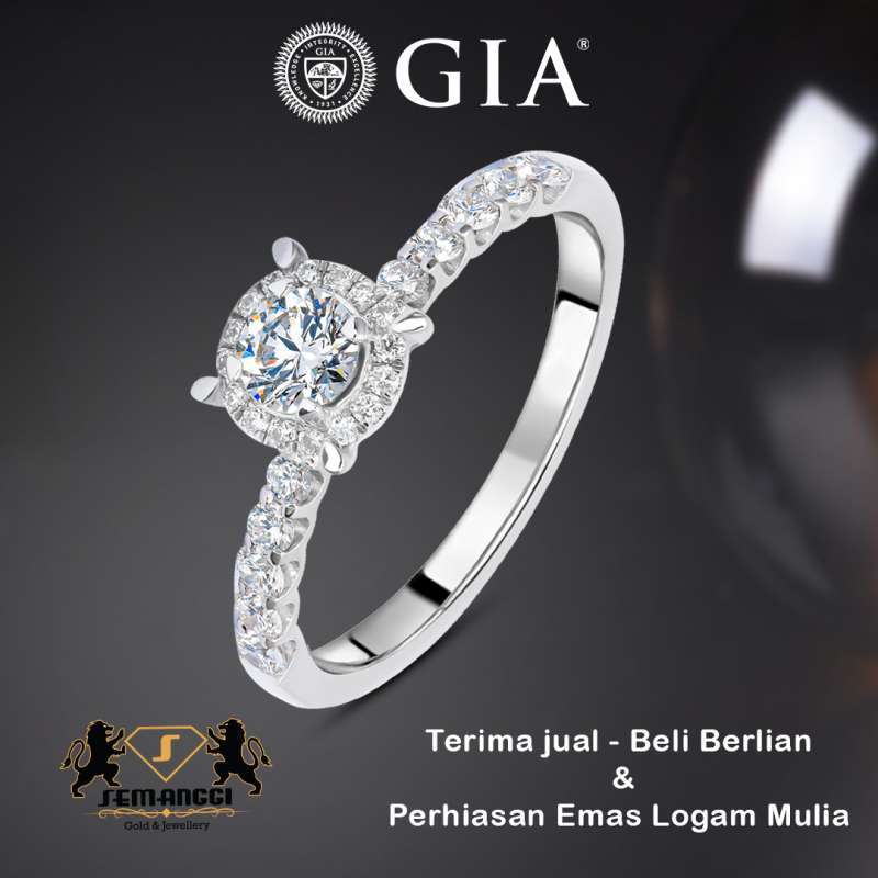 Jual Cincin Berlian Certified Gia Semanggi Wanita Smg 3450 Di