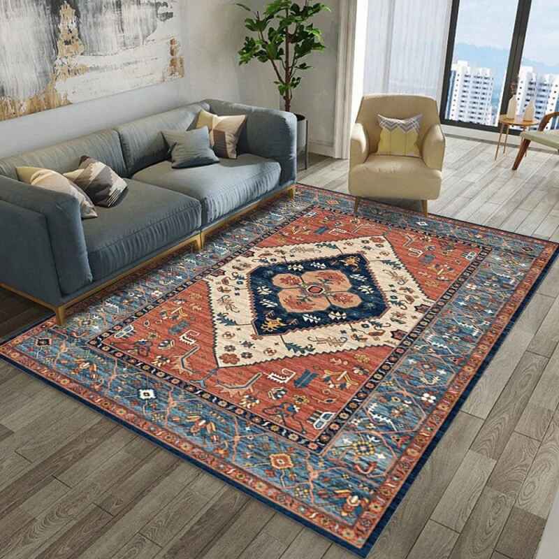 ONE-C784 Karpet Rumah Tangga European Style 140 cm x 200 cm Anti Slip /  Tiker Lipat Piknik Model Permadani / Tikar Lantai Minimalis