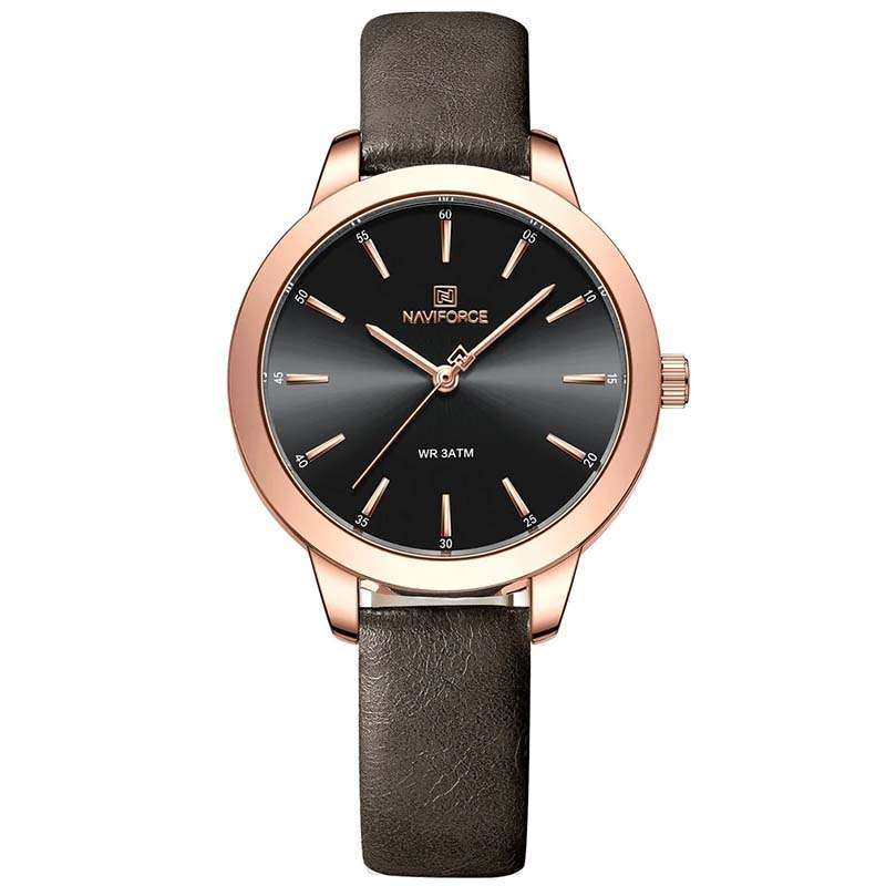 Naviforce 24 Watch Price NaviForce NF9124 Brown Leather Strap