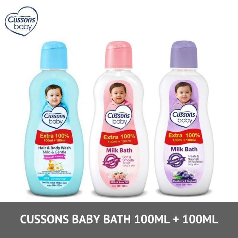Cussons Baby Hair Body Wash Milk Bath