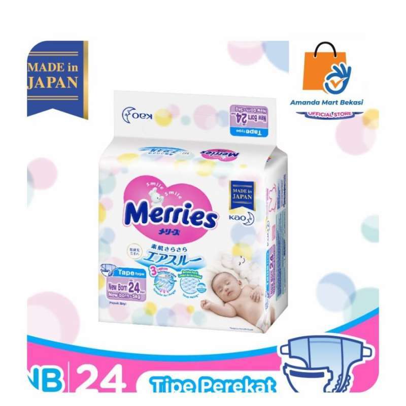Jual Merries Premium Newborn nb24 Nb 24 popok baru lahir di Seller