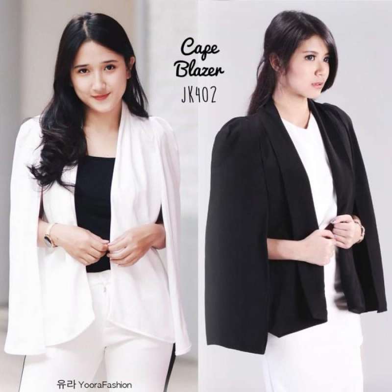 Cream cape blazer clearance
