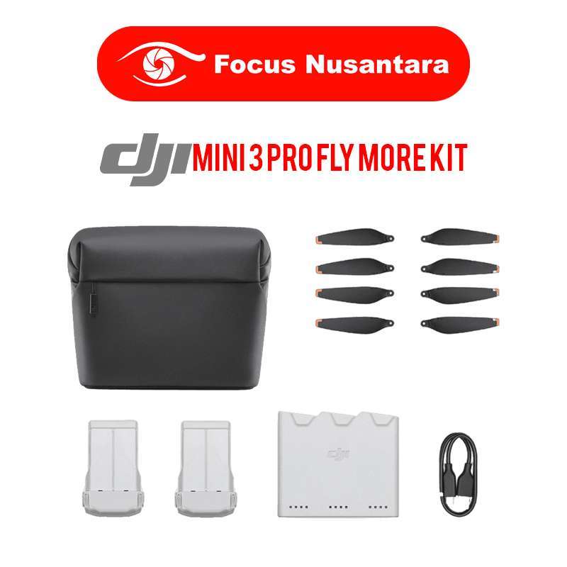 Jual FOCUS NUSANTARA DJI Mini 3 Pro Fly More Kit Aksesoris