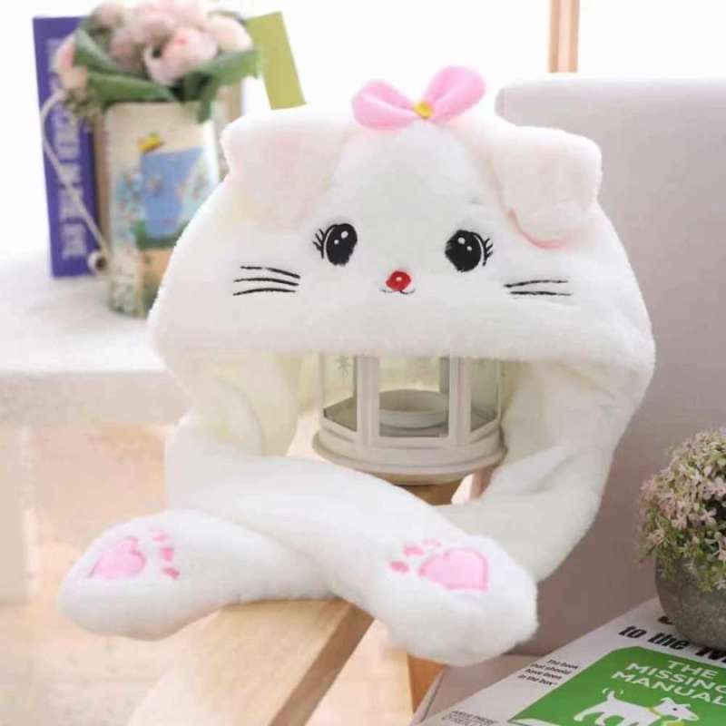 Jual Topi Led Kucing Bunny Hat Led Dancing Kitty Hat Led