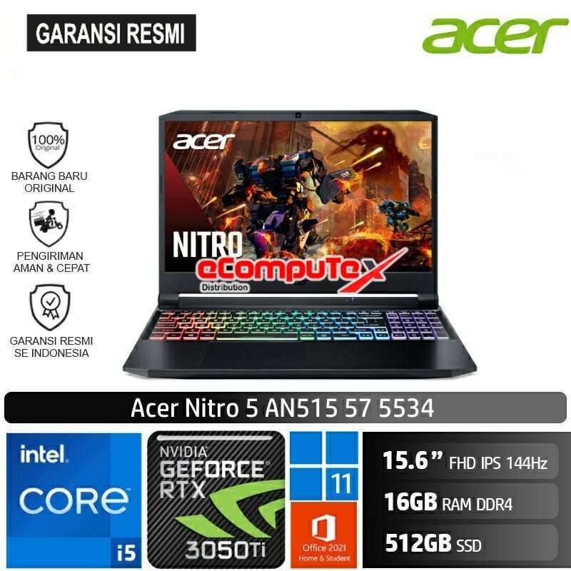 Blibli Acer Nitro 59 Jual Laptop Gaming Acer Nitro An515-57-5534