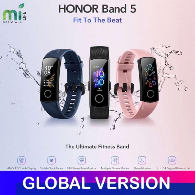 huawei honor band 5 amoled smartband smart watch global version