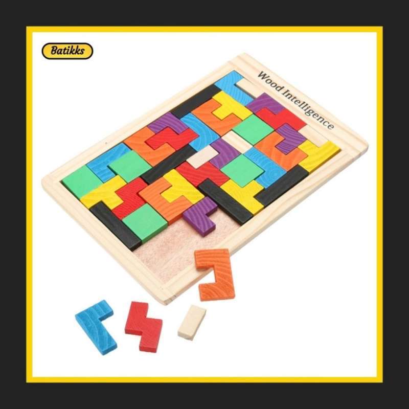 Jual Mainan Puzzle Tangram Tetris Multi Color Online Desember 2020 Blibli