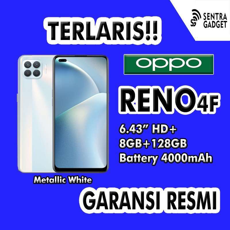 Jual Hp Oppo Reno 4f Ram 8gb Rom 128gb 8 128gb Garansi Resmi Murah Mei 2021 Blibli