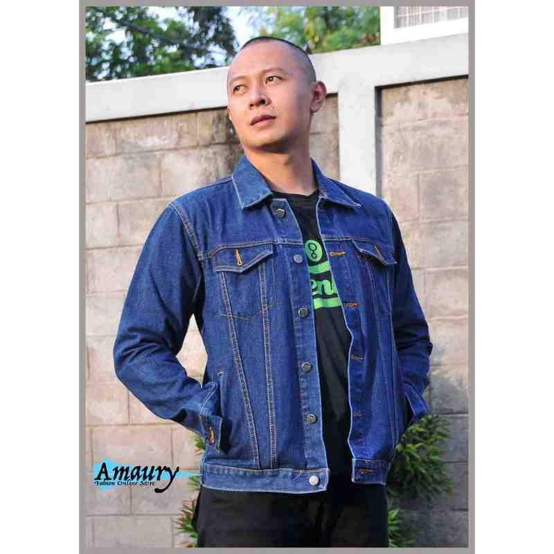 Jaket Jeans Denim Pria