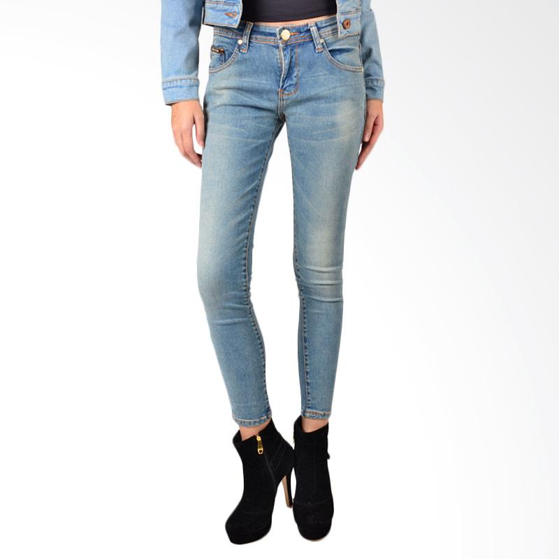 Mandalay Regular M40 Skinny Celana Wanita - Light Blue