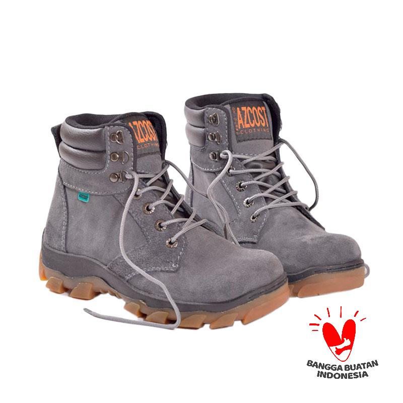 Azcost Volare Safety Sepatu Boots Pria - Grey