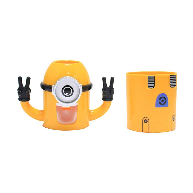 Ulasan Terbaru Jack Minion Tooth Brush Set Perlengkapan Sikat Gigi Dan Harganya