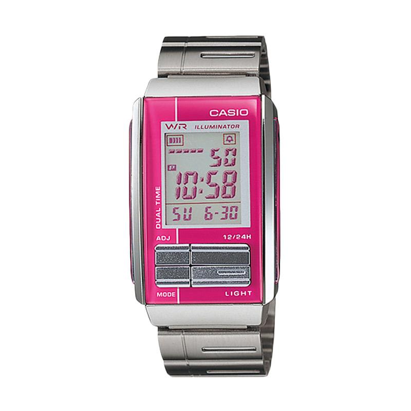 Casio Futurist LA-201WD-4A Jam Tangan Wanita - Abu-abu Pink