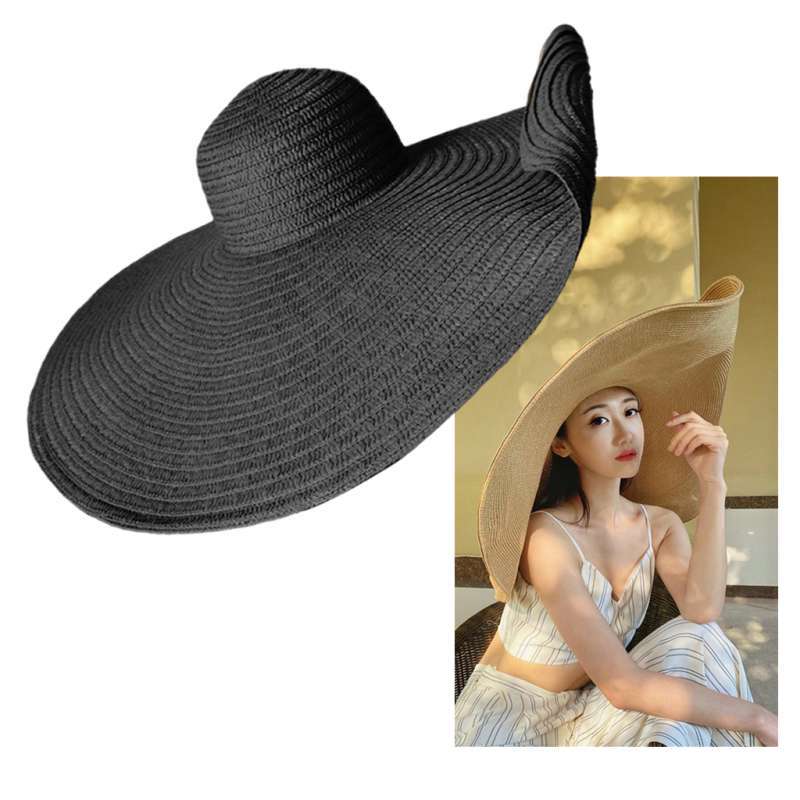 Promo Women Large Foldable Wide Brim 