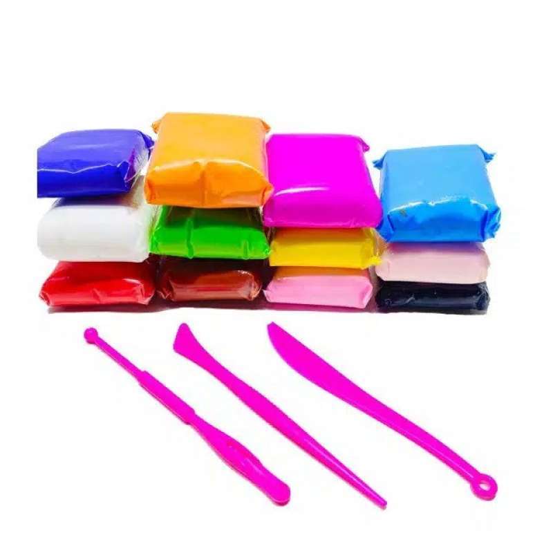 Promo Polymer Clay Magic Mainan Clay Plastisin Lilin Mainan 12