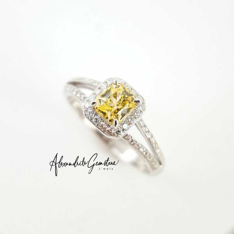 Cincin yellow sapphire hot sale