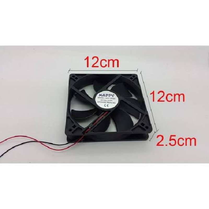 Jual Kipas DC 12v 12x12cm Cooling Exhaust Fan Pc Komputer 12 Volt