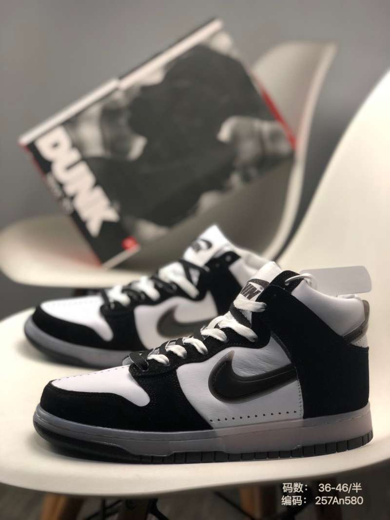 dunk high clear black