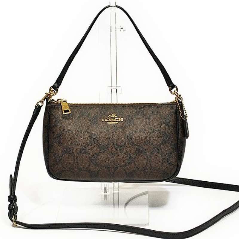 Coach top new arrivals handle pouch original