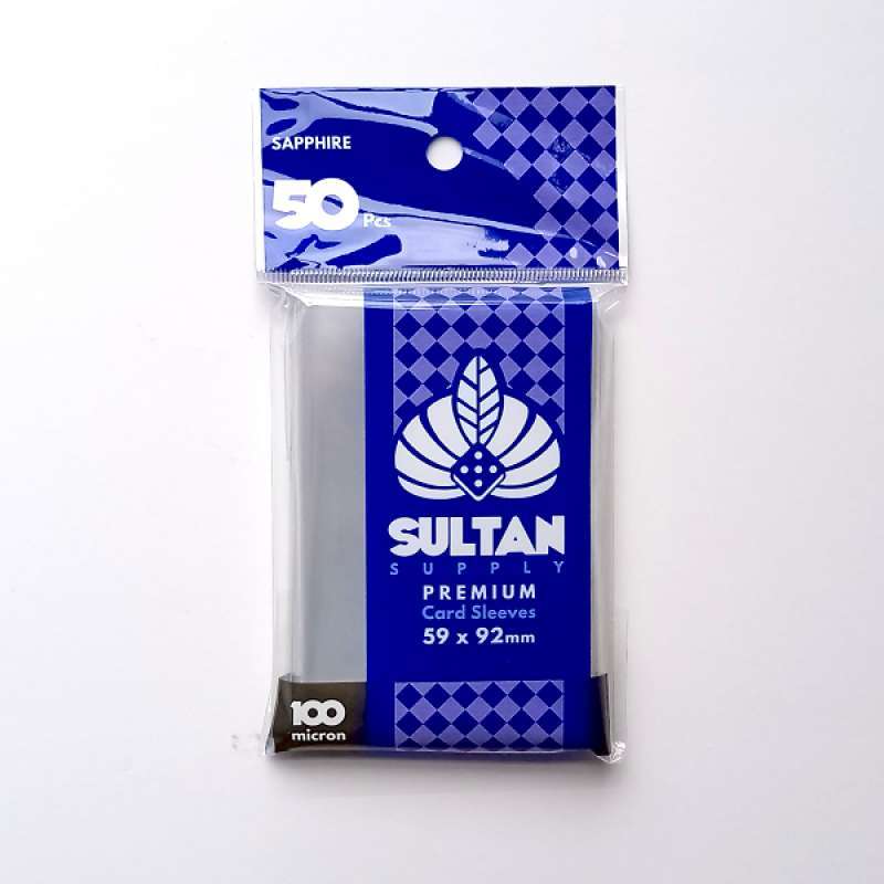 sultan card sleeves Supply Premium Sleeves: 59 x 92 mm Standard Euro Sapphire Gaming Library grade premium sleeves for board game cards Sultan tagged "Sleeves"