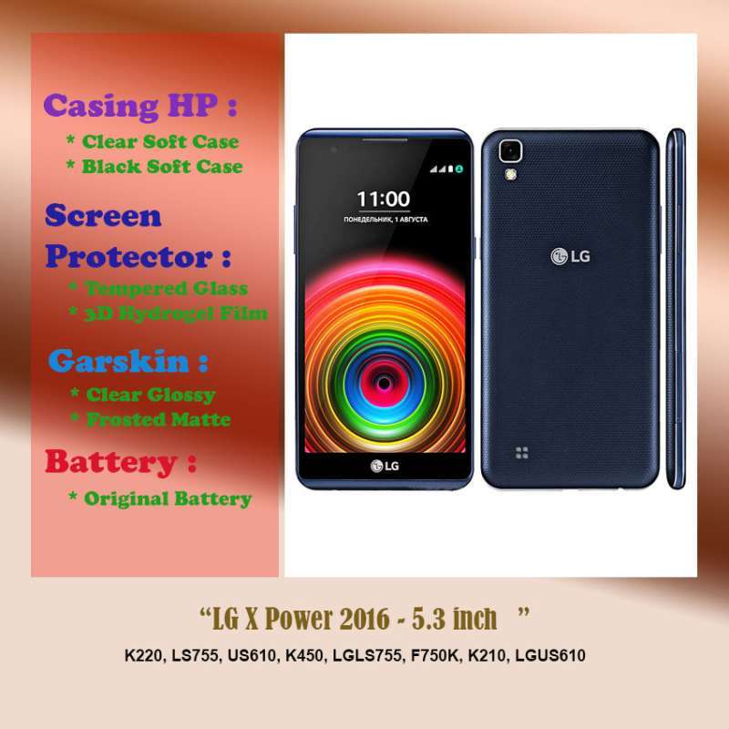 LG X Power 2016 inch Case Screen Protector Battery Dll
