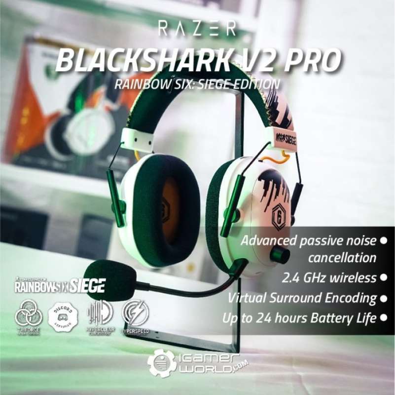 Six Siege Special Edition Headset - Razer BlackShark V2 Pro