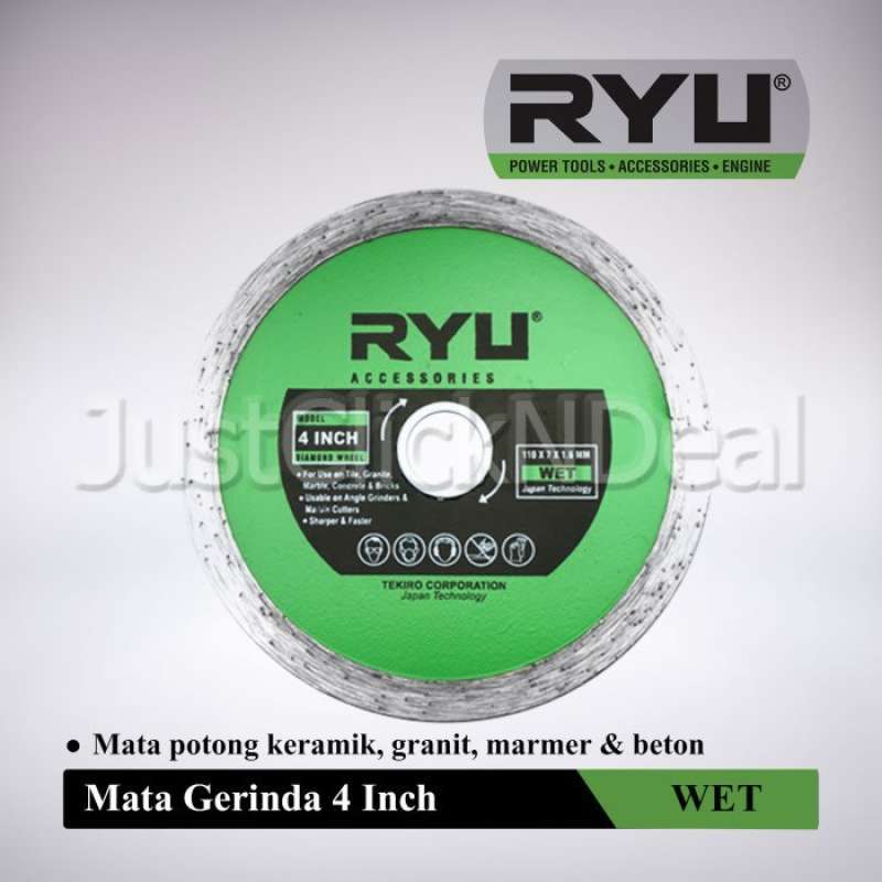 Baru Ryu Diamond Disc Wet 4 Inch Mata Gerinda Potong Keramik Marmer Beton  Murah