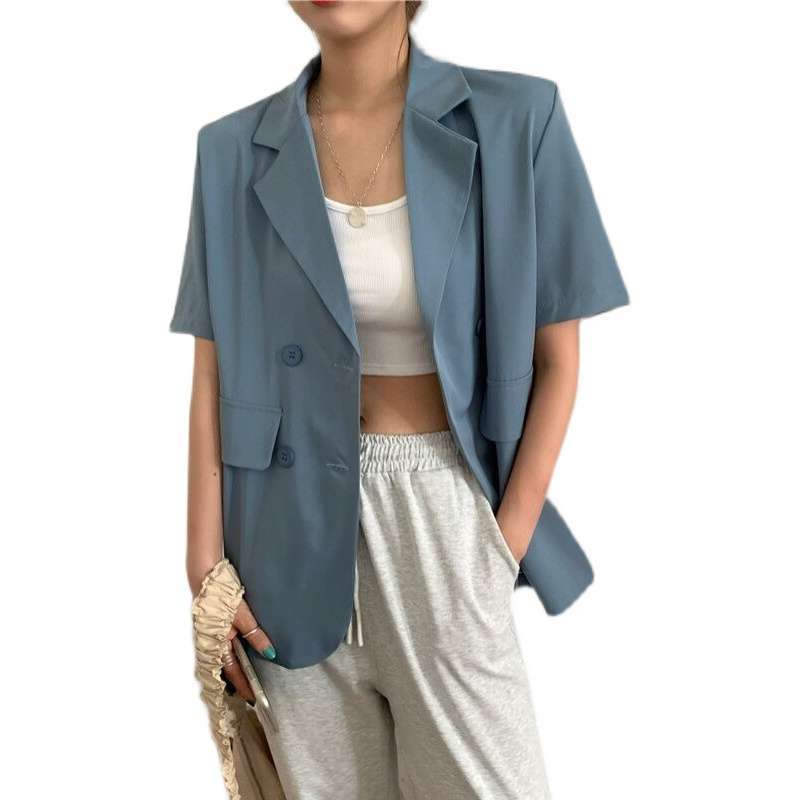 Promo Blazer Wanita Lengan Pendek Setelan Jas Blazer - Semua Ukuran Blue Diskon 26% Di Seller Acila Store - Muktisari, Kab. Ciamis | Blibli