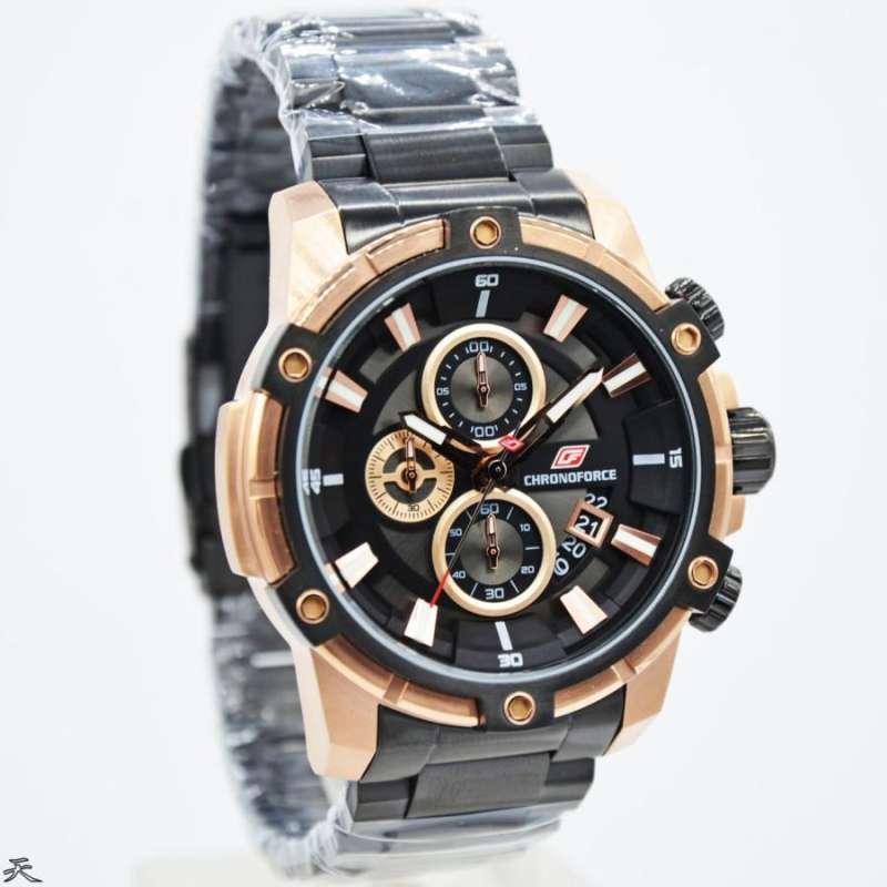 CHRONOFORCE CF 5320MBR Jam Tangan Pria Original Black Rose