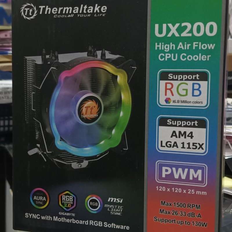 Thermaltake UX200 SE - Refroidisseur CPU ARGB 5V Sync Noir