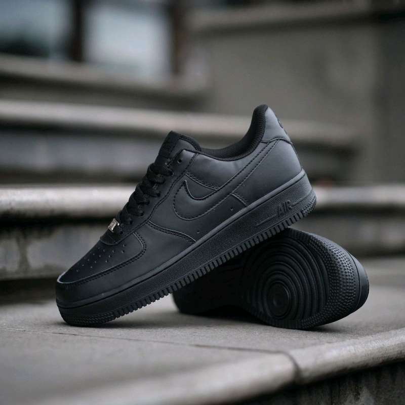 Promo sepatu pria original Nike air force 1 full black Diskon 21